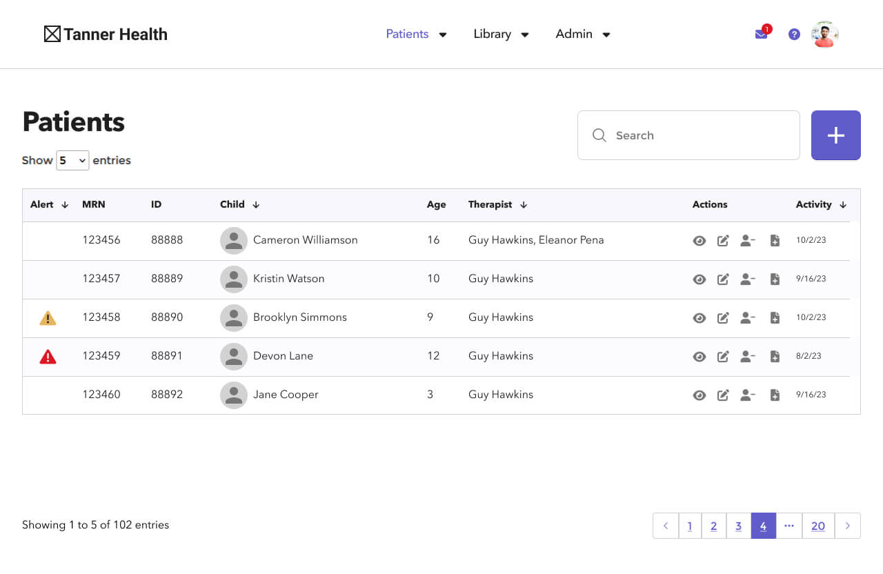 List of Patients